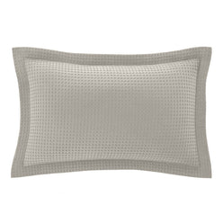 Haven Cotton Waffle Standard Pillowcase Pair Driftwood Linen