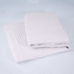 Haven Cotton Waffle Blanket Range Pure White