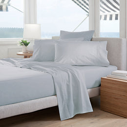 Oxford 300TC Crisp Cotton Percale Sheet Set Range Breeze Blue