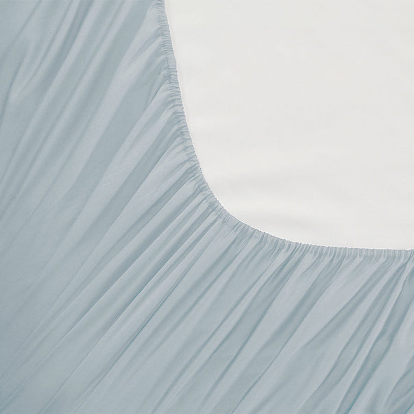 Oxford 300TC Crisp Cotton Percale Sheet Set Range Breeze Blue