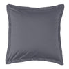 Oxford 300TC Crisp Cotton Percale Tailored European Pillowcase Charcoal Grey