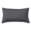 Oxford 300TC Crisp Cotton Percale Tailored King Pillowcase Charcoal Grey
