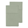 Oxford 300TC Crisp Cotton Percale Sheet Set Range Leafy Sage