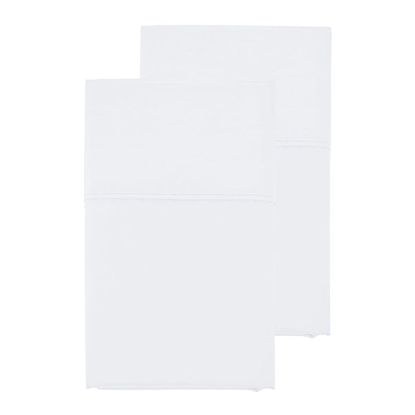 Oxford 300TC Crisp Cotton Percale Fitted Combo Set Range Pure White