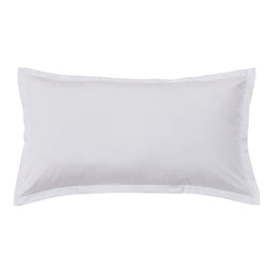 Oxford 300TC Crisp Cotton Percale Tailored King Pillowcase Pure White