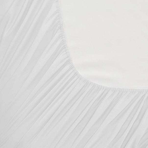 Oxford 300TC Crisp Cotton Percale Sheet Set Range Pure White