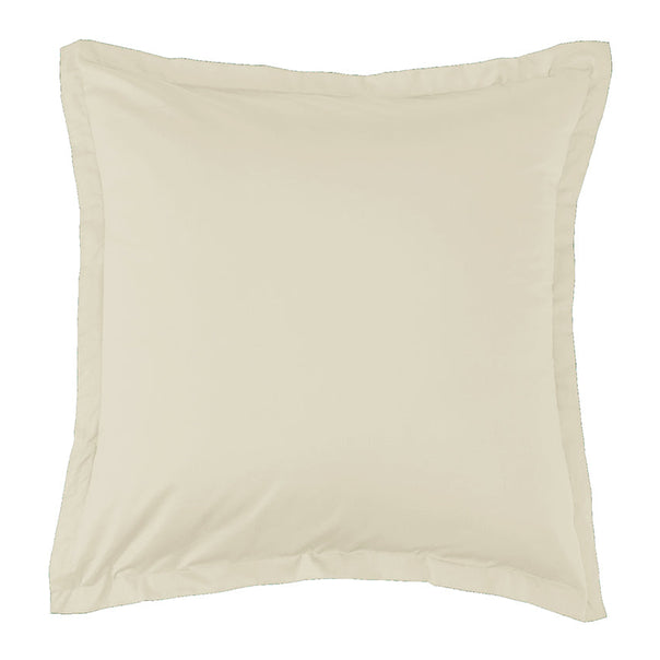 Oxford 300TC Crisp Cotton Percale Tailored European Pillowcase Sandstone