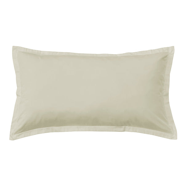 Oxford 300TC Crisp Cotton Percale Tailored King Pillowcase Sandstone