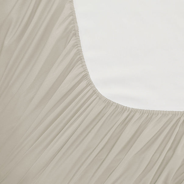 Oxford 300TC Crisp Cotton Percale Sheet Set Range Sandstone