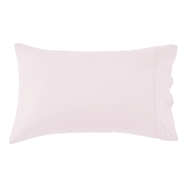 Signature 500TC Classic Egyptian Cotton Standard Pillowcase Pair Blush Pink