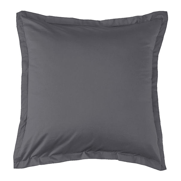 Signature 500TC Classic Egyptian Cotton Tailored European Pillowcase Charcoal Grey