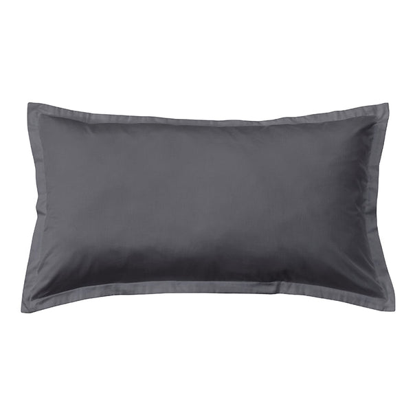 Signature 500TC Classic Egyptian Cotton Tailored King Pillowcase Charcoal Grey