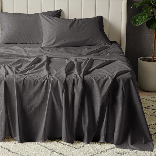Signature 500TC Classic Egyptian Cotton Mega Sheet Set Range Charcoal Grey