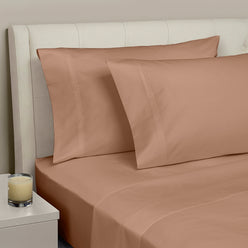 Signature 500TC Classic Egyptian Cotton Mega Sheet Set Range Earth Clay