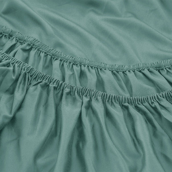 Signature 500TC Classic Egyptian Cotton Mega Fitted and Flat Sheet Range Jade Green