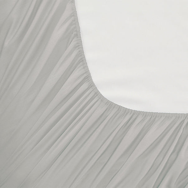 Signature 500TC Classic Egyptian Cotton Mega Fitted and Flat Sheet Range Silver Mist