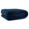 Cotton Waffle Blanket Range Navy