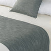 Linen Look Bed Runner Range Pewter