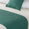 Linen Look Bed Runner Range Teal