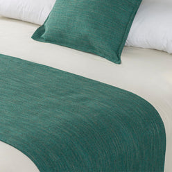 Linen Look Bed Runner Range Teal