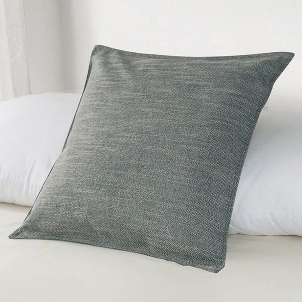 Linen Look 44x44cm Filled Cushion Pewter