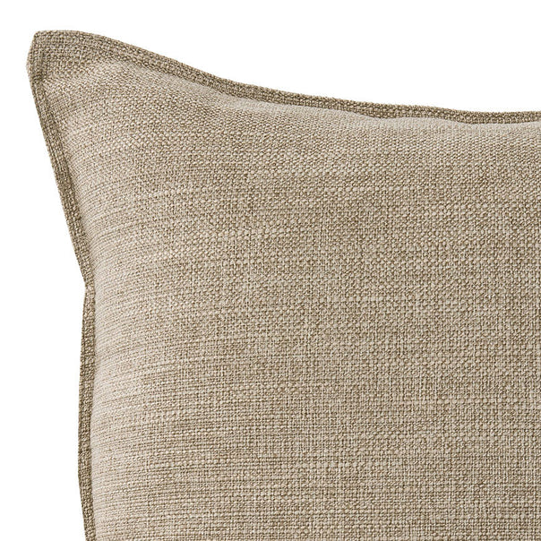 Linen Look 44x44cm Filled Cushion Sand