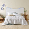 Nimes Linen Coverlet White