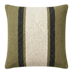 Alpine Stripe 50x50cm Filled Cushion Olive