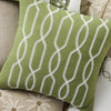 Cayman Lattice 50x50cm Filled Cushion Green
