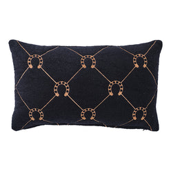 Equine Manor 30x50cm Filled Cushion Black