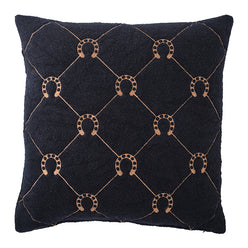 Equine Manor 50x50cm Filled Cushion Black