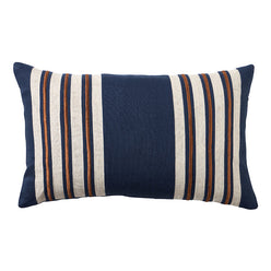 Linen Charleston 30x50cm Filled Cushion Navy