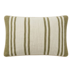 Maison Stripe 30x50cm Filled Cushion Olive