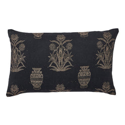 Olympia Palm 30x50cm Filled Cushion Black