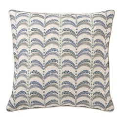 Royale Azul Palm 50x50cm Filled Cushion Blue