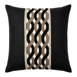 Royale Belmont 50x50cm Filled Cushion Black