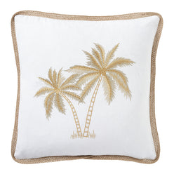 Royal Mirage Palms 50x50cm Filled Cushion White