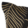 Golden Palms 50x50cm Filled Cushion Black