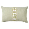 Jacquard Tile 30x50cm Filled Cushion Sage