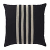 Linen Colette Stripes 50x50cm Cushion Black