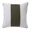 Linen Modena Stripe 50x50cm Cushion Olive