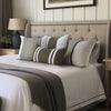 Linen Modena Stripe 50x50cm Cushion Olive