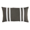 Linen Palma Stripes 35x60cm Filled Cushion Olive