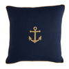 Nautical Anchor 50x50cm Filled Cushion Navy
