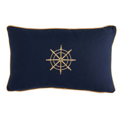 Nautical 30x50cm Filled Cushion Navy
