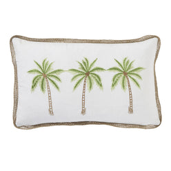 Palmy Isle 30x50cm Filled Cushion Green