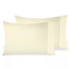 Bamboo Eco 400THC Cotton Standard Pillowcase Pair Ivory