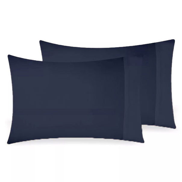 Bamboo Eco 400THC Standard Pillowcase Pair Navy