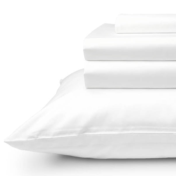 Classic Weave 185GSM Cotton Standard Pillowcase Pair White