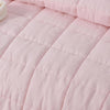 Stonewashed French Linen Coverlet Set Range Blush